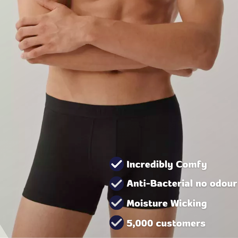 TopShelfUndies™ No Chafe Organic Bamboo Trunks
